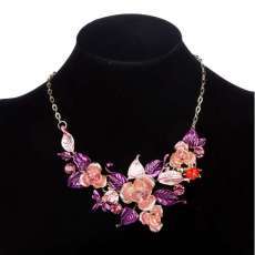 ROSE BUD  NECKLACE  with EARRINGS