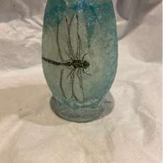 Dragon fly vase 8inches tall