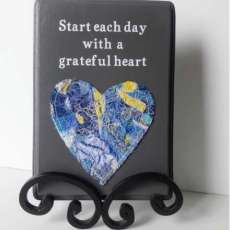 Start Each Day with a Grateful Heart plaque