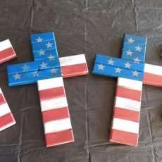 American wooden cross