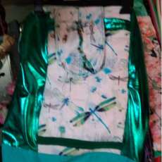 Green dragonfly shopping bag