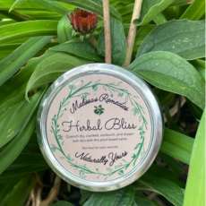 Herbal Bliss: Available in 1 oz Tin, 2 oz Tin and 2 oz Glass Jar