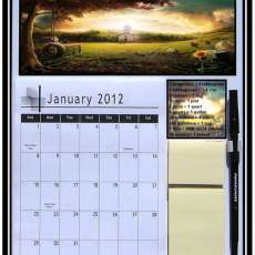 Magnetic Refrigerator Country Scene Calendar 2012 - 2014