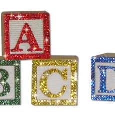 Bling Alphabet Blocks