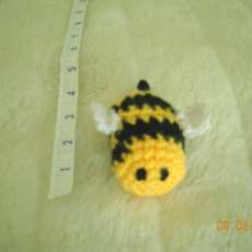 Betty Bumblebee Crocheted Cat Toy