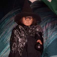 witch costume for 18 inch dolls