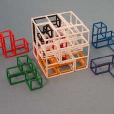 SOMA Cube Puzzle with new Interlocking cubes challenges and prize contest - In Clear Case