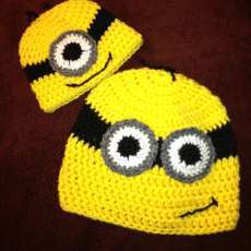 Crochet Yellow Character Hats Made to Order inspired by Minions