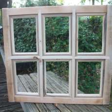 8x10 Handcrafted  Window Pane Picture Frame - 6 Pane
