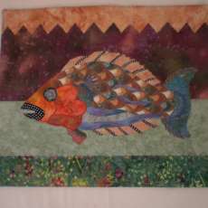Wall Hanging Art Quilt One Of A Kind Original Handmade Gift Ready to Ship