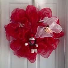 Sock Monkey Valentine Wreath
