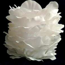 Silk Petal Candle Holder - 4 1/2 inches height