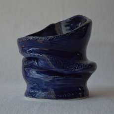 Free Form Vase - Blue