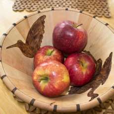 Birds in a Bowl Pyrography