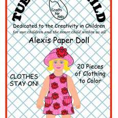 Alexis Paper Doll to Color