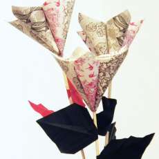 Origami 5 Point Flower Bouquet