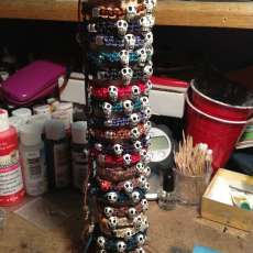 Skull Bracelet in Assorted Colors by Happy Bonz