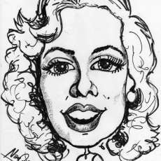 Caricature Cartoon portraits in Black and White