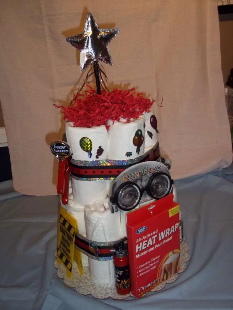 Milestone birthday depends diaper cake Occasions Of Charleston, Handmade Custom