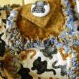 Rag Bag Purse, Tote, Handbag, Craft Bag-lots of Kitties  free shipping