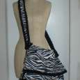 Suede Zebra Print Messinger Bag