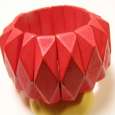Super Cool Red Wooden Stretchable Handmade Bracelet - one size