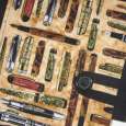 Fountain Pen Design Composition Book Cover