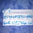 Blue flower clutch wallet