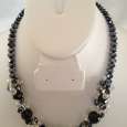 beaded necklace - black