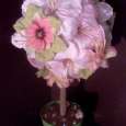 Pink Amaryllis Topiary