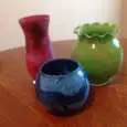 Swirl Paint Flower or Candle Vases