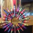 Crayon Wreath
