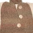 Hand knitted Acrylic 3 button shawl
