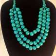Turquoise Triple Strand Necklace