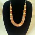 Colorful Wood Bead Necklace