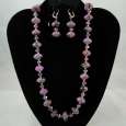 Faceted Crystal with Silvertone Spacers Set