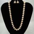 Shrimp Fresh Water Pearl Set (Knotted)