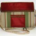 Smart Multi Colored Felt and Canvas Laptop Bag