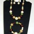 Elegant subdued colors, 3 piece set