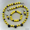Cheerful yellow and black, 3 piece set