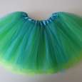 Lime Turquoise Reversible Tutu