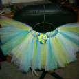 Turquoise and Lime sparkle TuTu