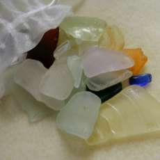 Maine Sea Glass Pieces,Bag of Assorted Natural Handgathered
