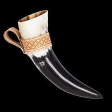 Engraved Drinking Horn!