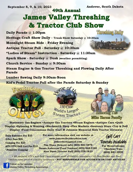 James Valley Threshing & Tractor Club Show