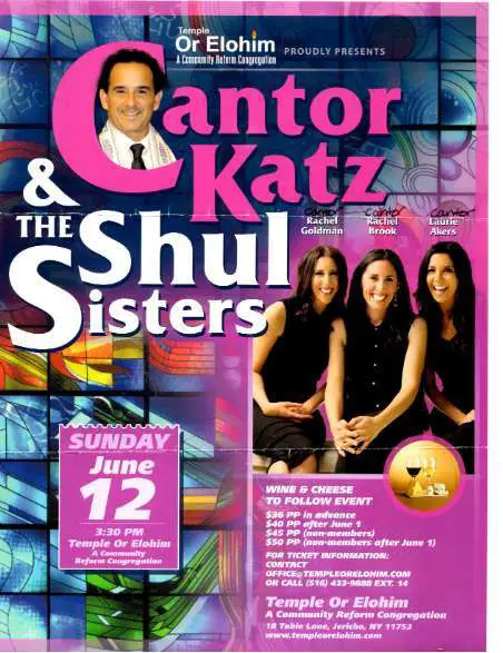Concert Featuring the Shul Sisters and Cantor David Ka