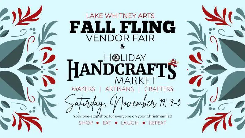 Holiday Handcrafts Market at Lake Whitney Arts