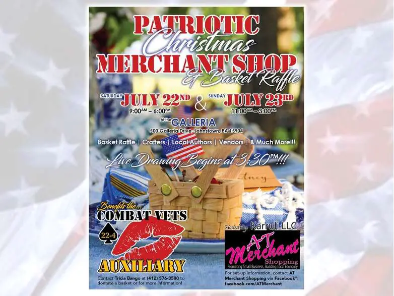 Patriotic Christmas Merchant Shop & Basket Party