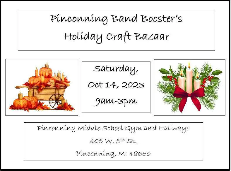 Pinconning Band Boosters 3 Holiday Craft Bazaar