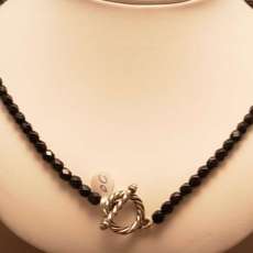 Black Beaded Necklace